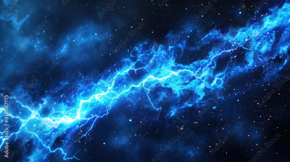 A stunning image of a galaxy with vibrant stars and lightning, perfect for various design projects A stunning image of a galaxy with vibrant stars and lightning, perfect for various design projects