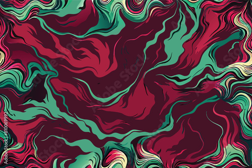 Seamless pattern with abstract marbling background. Vector illustration.
