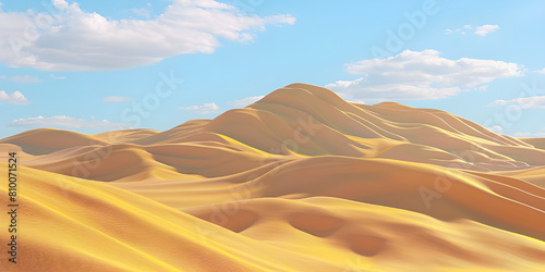 Beautiful Desert sand dune background - Ai Generated