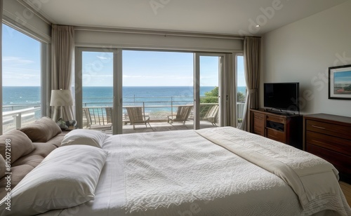 Relaxing Seaside Bedroom with Ocean View