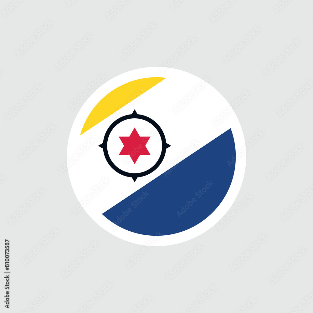 Flag of Bonaire Island (Boneiru) Yellow and blue flag of the ...