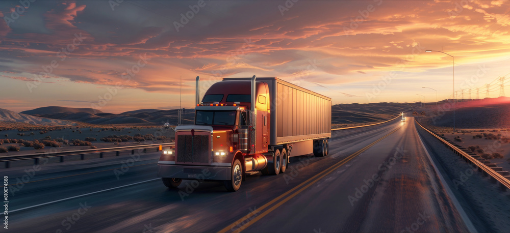 truck cargo transportation America