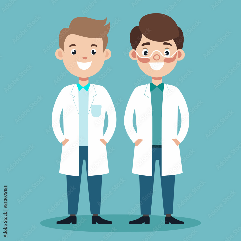 Happy male doctor vector illustration Happy male doctor vector illustration