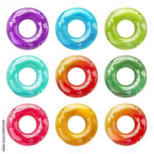 Colorful Donut Pool Floats for your pool party