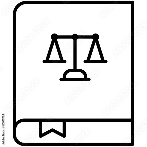 Attorney And Lawyer outline Icon Pack