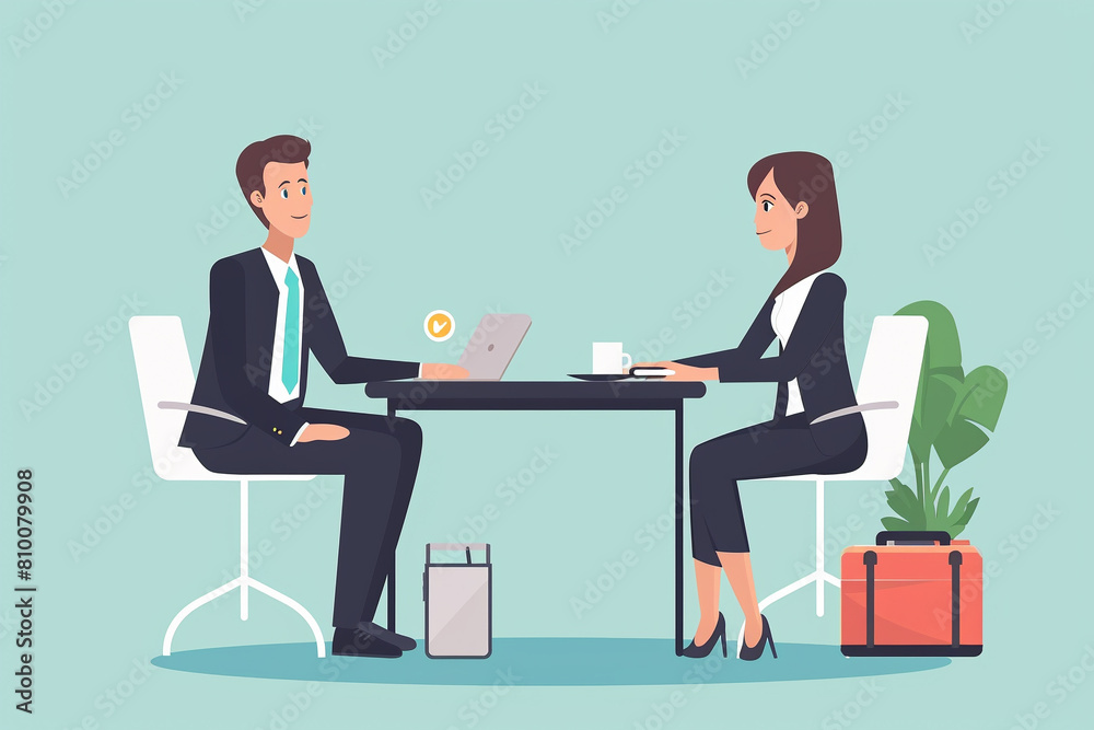 business meeting in office