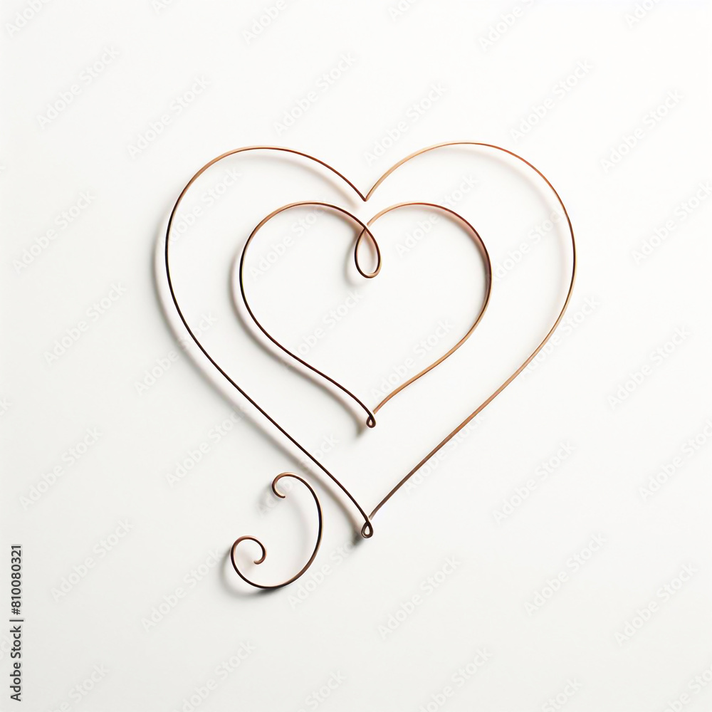 Heart shape isolated on white background Heart shape isolated on white background