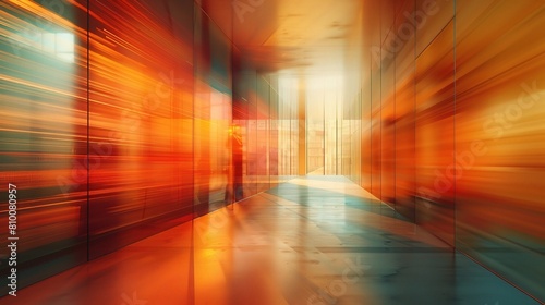 abstract blurred office interior room