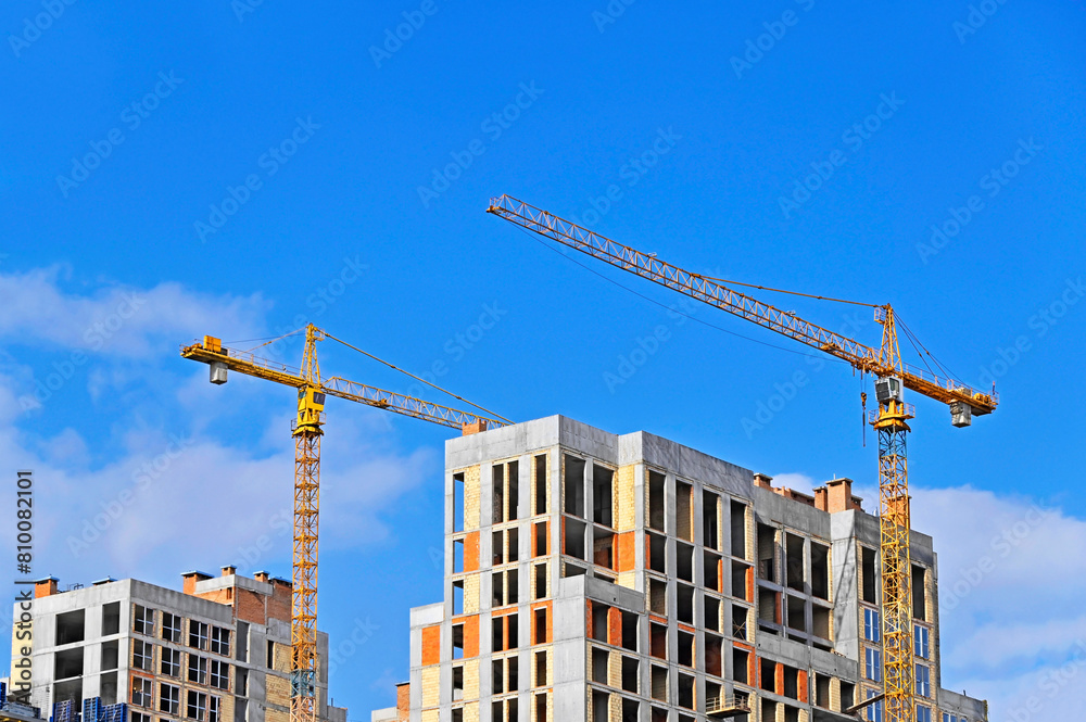 Multistory construction site