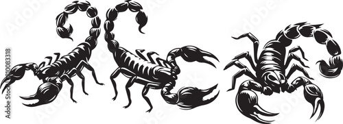 SCORPIONS silhouette vector EPS SET 