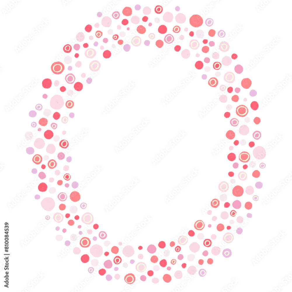 Dotted Confetti Pink Frame