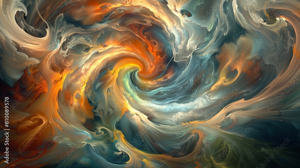 A whirlwind of emotions captured in a whirlpool of swirling colors and shapes. A whirlwind of emotions captured in a whirlpool of swirling colors and shapes.
