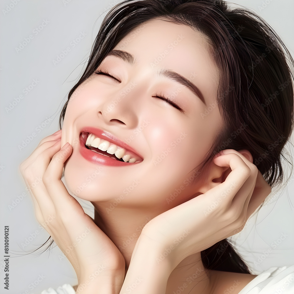 Obraz premium Korean woman natural makeup