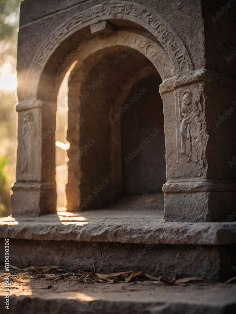 Resurrection Morning, Sunlight Illuminating the Vacant Tomb