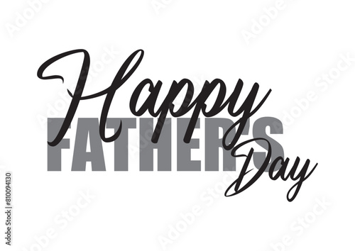 Happy Fathers Day typography vector. Father's day sale promotion calligraphy Vector illustration