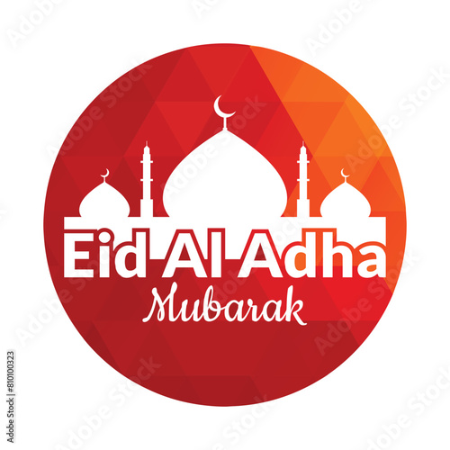 Eid al Adha Vector template. Eid Al Adha Mubarak logo Template.