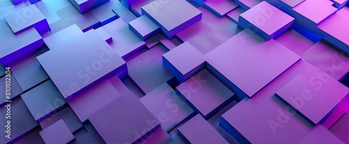 A stunning array of geometric shapes texturized with dots set in shades of purple and blue for a modern look photo