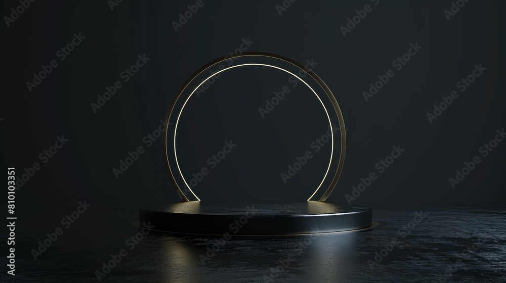 rendering illustration of business concept no text on a dark background ...