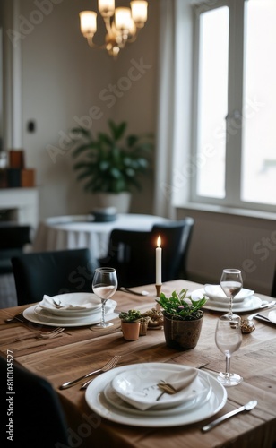 Stylish Table Setting in a Sophisticated Setting © Rezhwan
