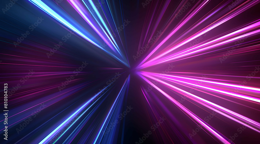 3d Render, Blue purple light line through dark background, hyper speed warp in space. 3d Render, Blue purple light line through dark background, hyper speed warp in space.
