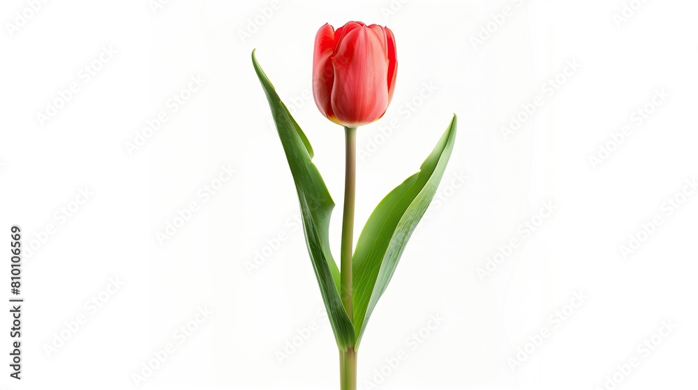 Single tulips isolated on white background
Single tulips isolated on white background