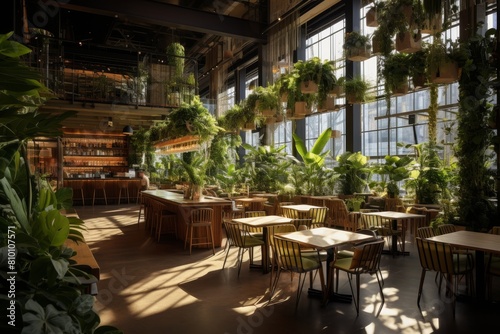 Urban Oasis  A Greenhouse Cafe Filled with Exotic Flora and Bathed in Natural Light
