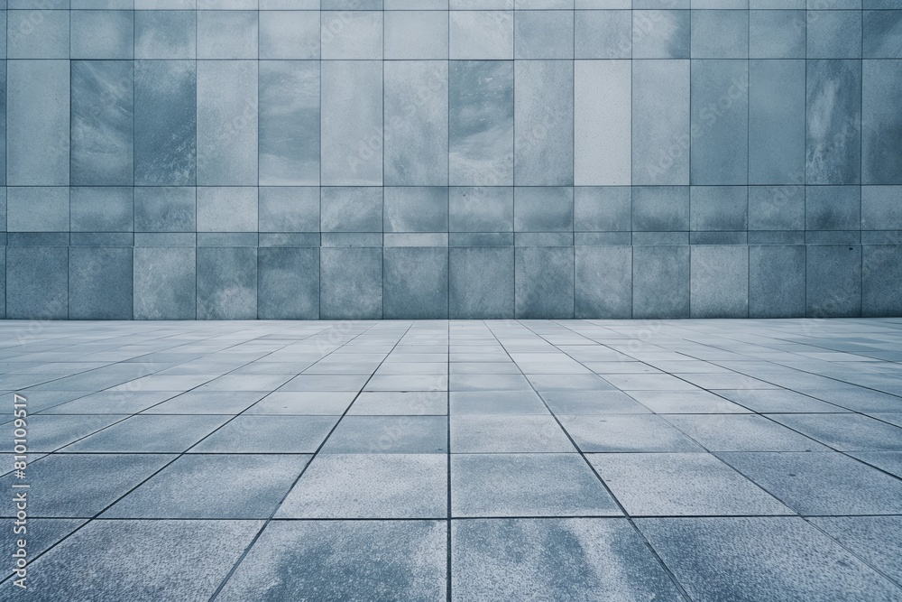 Fototapeta premium Sleek Modern Blue-Toned Tiles Background