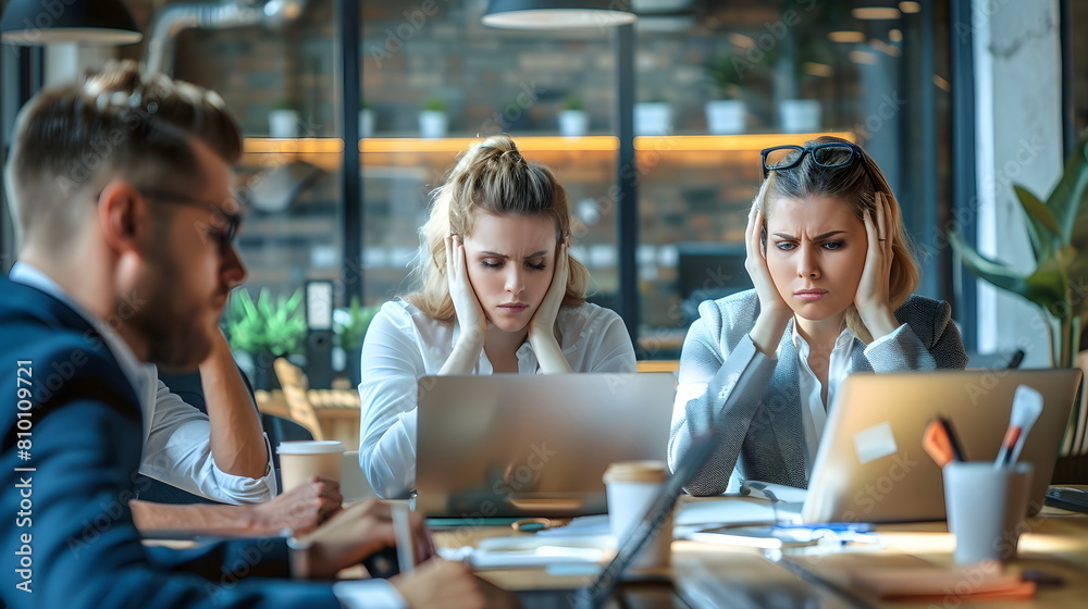Focused Teamwork in Stressful Office Focused Teamwork in Stressful Office