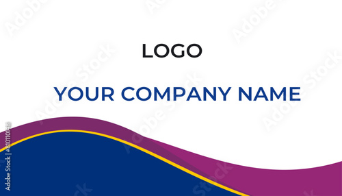 Double sided business card template design. Vector file.