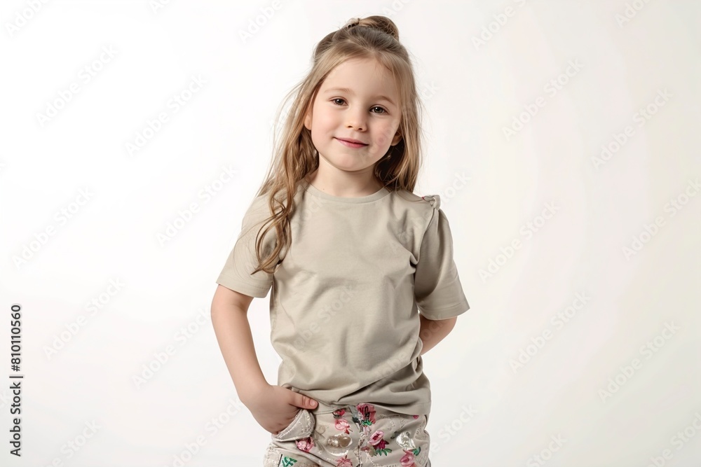 Full length portrait of cute little girl in casual Full length portrait of cute little girl in casual
