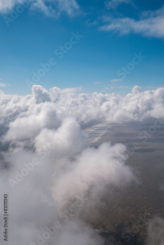 Zandvoort Beach through the cloud, North Holland, The Netherlands, Europe