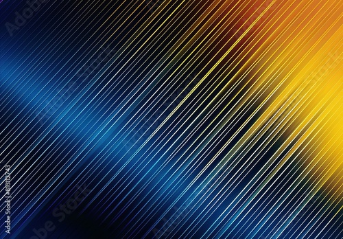 A digital gradient background with blue to yellow diagonal stripes creating a sense of motion and energy