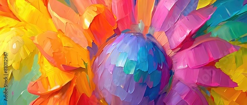 Beautiful spring flowers in close-up in bright pastel blue colors, purple-yellow and pink tones. Greeting card template, abstract banner for summer, Mother's Day or birthday.,