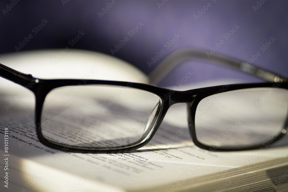 Book and glasses Book and glasses