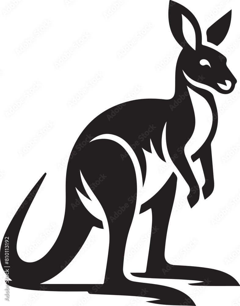 Naklejka premium kangaroo illustration