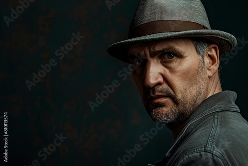 Man With Top Hat and Blue Eyes © Jorge Ferreiro