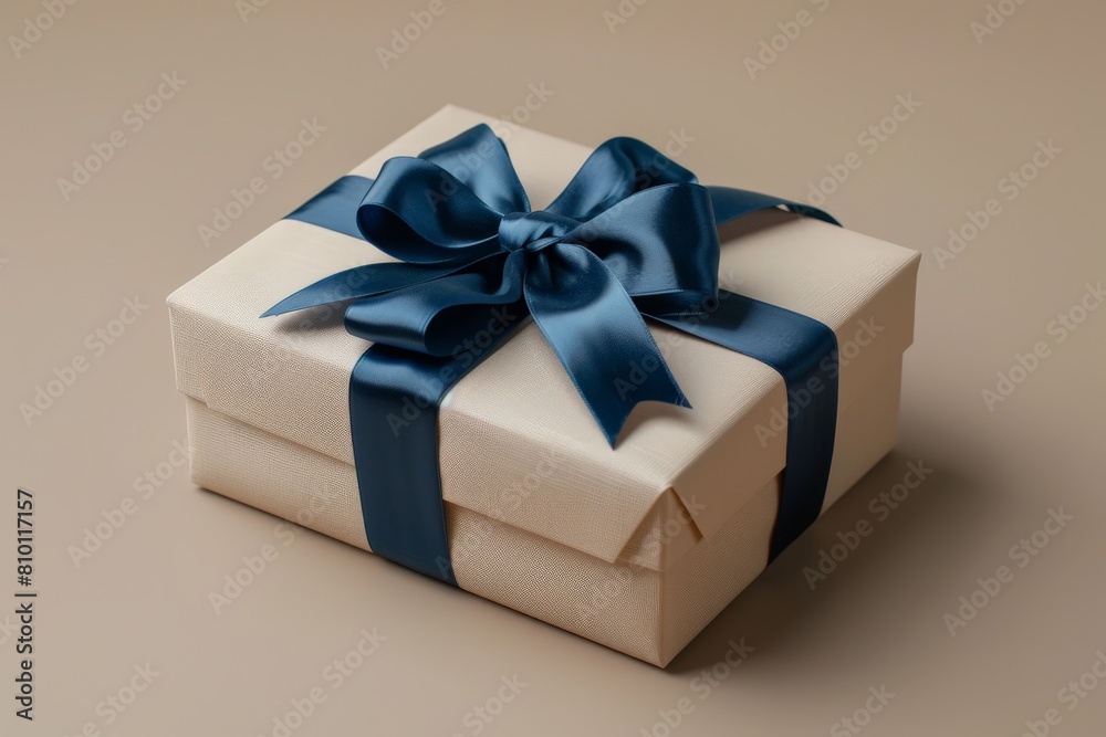 Elegant Gift Box in Cream and Blue Elegant Gift Box in Cream and Blue