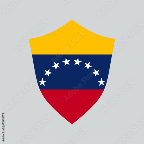 Free Download Venezuela Flag in Shield Shape Frame - GFXLoad