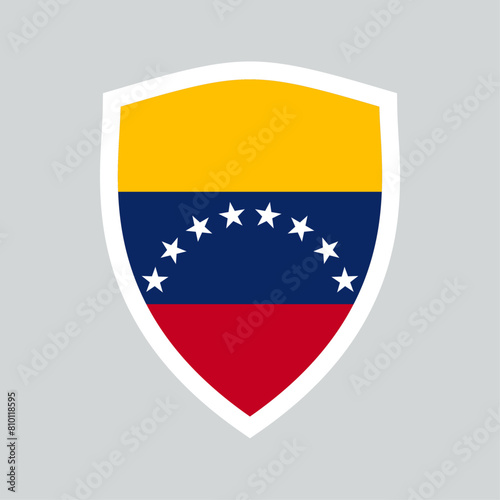 Venezuela Flag in Shield Shape Frame Free Download Venezuela Flag in Shield Shape Frame - GFXLoad