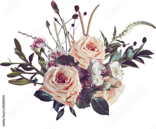 Exquisite Floral Bouquets in Transparent PNG Format
