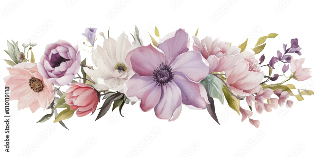 Two Vibrant Flowers Growing Together Two Vibrant Flowers Growing Together
