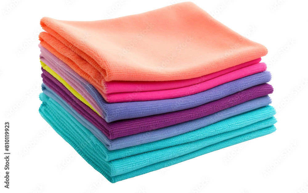 Reusable Cleaning Rag Isolated On Transparent Background PNG.