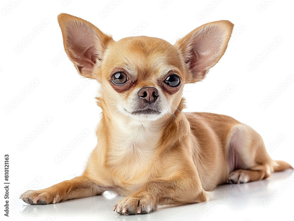 Cute Chihuahua photo isolate on white background Cute Chihuahua photo isolate on white background