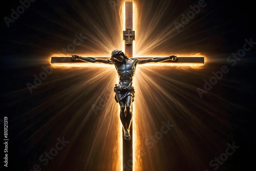 Göttliches Licht auf dem Heiligen Kreuz photo
