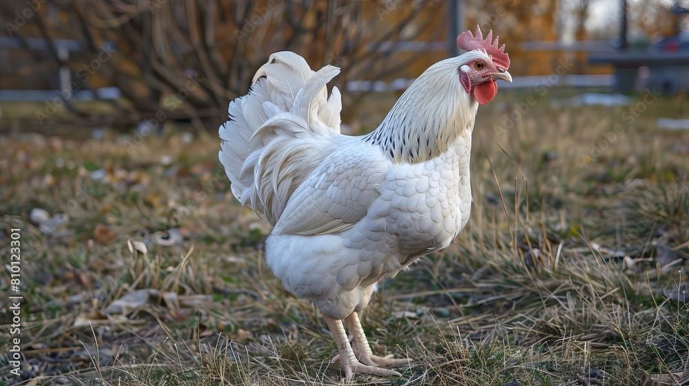 This chicken breed is known as the transylvanian naked neck, also known as the turken. It has a distinctive appearance due to its lack of feathers around its neck. This chicken breed is known as the transylvanian naked neck, also known as the turken. It has a distinctive appearance due to its lack of feathers around its neck.