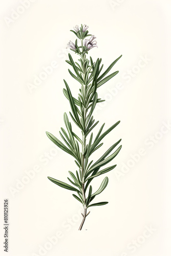 Wallpaper Mural Vintage illustration of Rosemary plant, rosemary, tasty rosemary, herbs, rosemary herb Torontodigital.ca