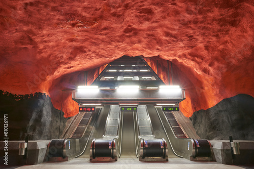 Stockholm Metro Rolltreppe photo