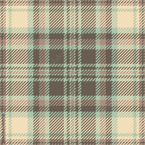 Seamless background pattern of vector plaid fabric with a texture tartan textile check.