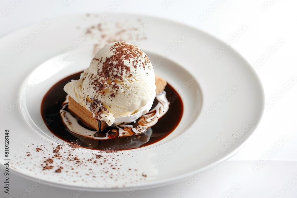 Enchanting Italian Affogato with Rich Chocolate Gelato Enchanting Italian Affogato with Rich Chocolate Gelato