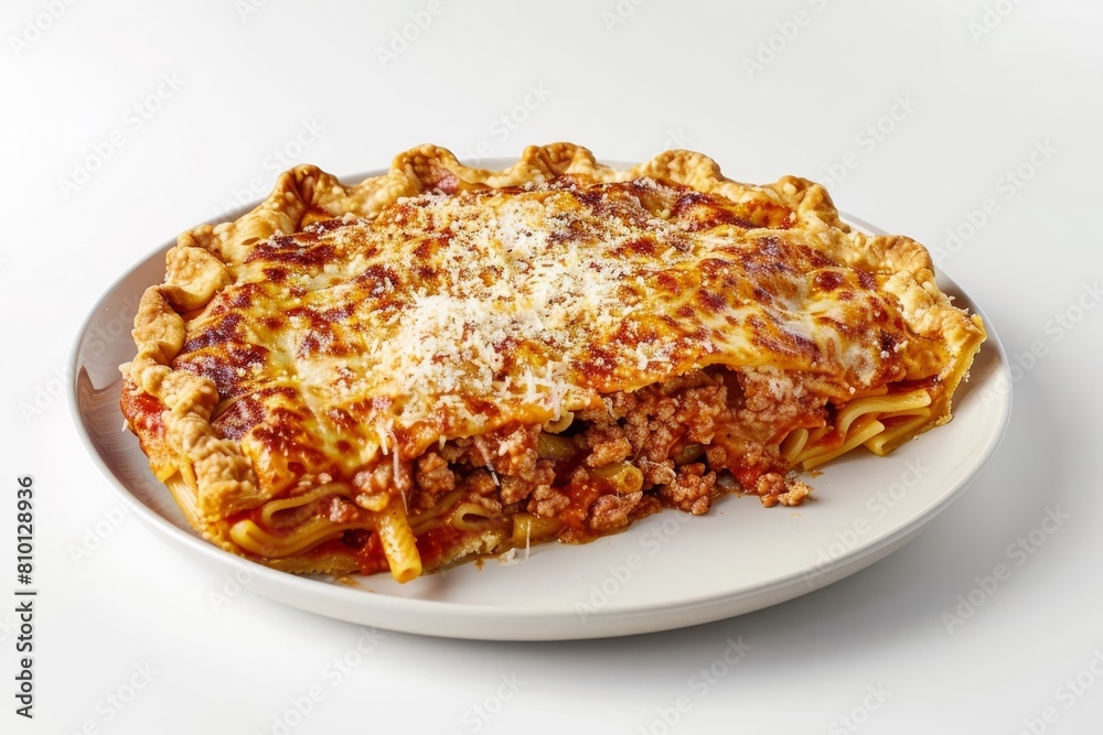 Gourmet Pasta Pie with Ground Beef and Bread Crumbs Gourmet Pasta Pie with Ground Beef and Bread Crumbs